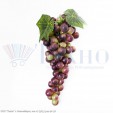 Виноград бордово-зеленый, матовый, 80-85 круглых ягод, кисть L=250 мм (муляж)