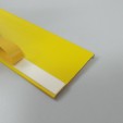 Ценникодержатель полочный DBR, цвет желтый, h=52 мм, L=1250 мм, на вспененном скотче