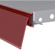 Ценникодержатель полочный HSAC, цвет красный, h=39 мм, L=1220 мм
