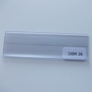 Ценникодержатель полочный DBR, цвет прозрачный, h=26 мм, L=1250 мм