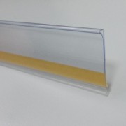 Ценникодержатель полочный DBR, цвет прозрачный, h=60 мм, L=0040 мм