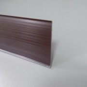 Ценникодержатель полочный DBR, цвет коричневый RAL 8011, h=60 мм, L=1000 мм, двойной вспенен. скотч