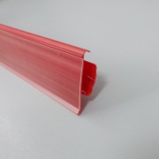 Ценникодержатель полочный LST, цвет красный, h=39 мм, L=1250 мм